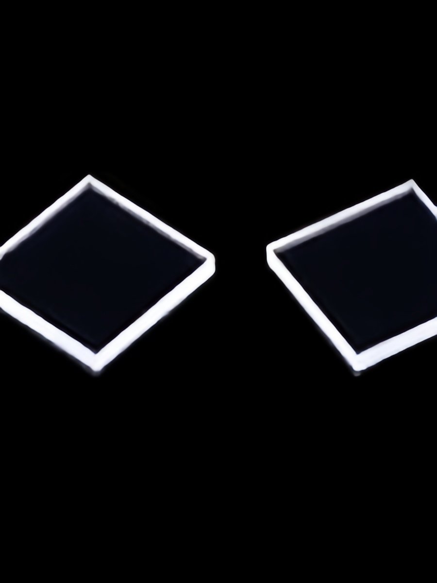 50 mm x 50 mm x 5 mm CaF2(Eu) Scintillation Crystal, All Sides Polished