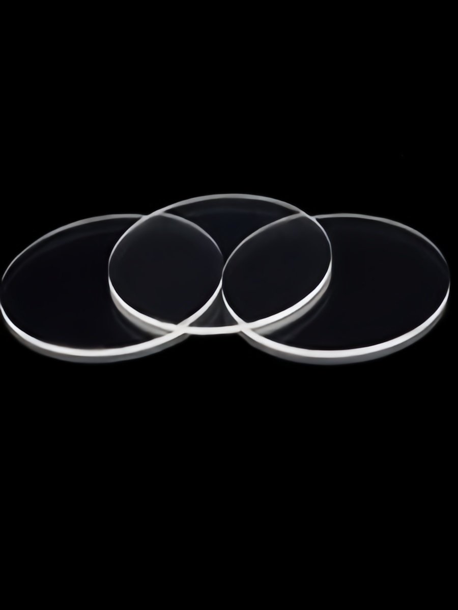 Diameter 20 mm x 0.5 mm CaF2(Eu) Scintillation Crystal, Double Sides Polished