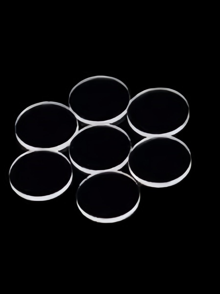 Diameter 7 mm x 1 mm CaF2(Eu) Scintillation Crystal, Double Sides Polished (5 Pieces)