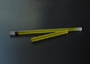 Passive Q-switching is preferred for simplicity of manufacture and operation, low cost and reduced system size and weight. Cr4+:YAG is an excellent crystal for passively Q-switching diode pumped or lamp-pumped Nd:YAG, Nd:YLF, Yb:YAG or other Nd and Yb doped lasers at wavelength from 1.0 to 1.2um.