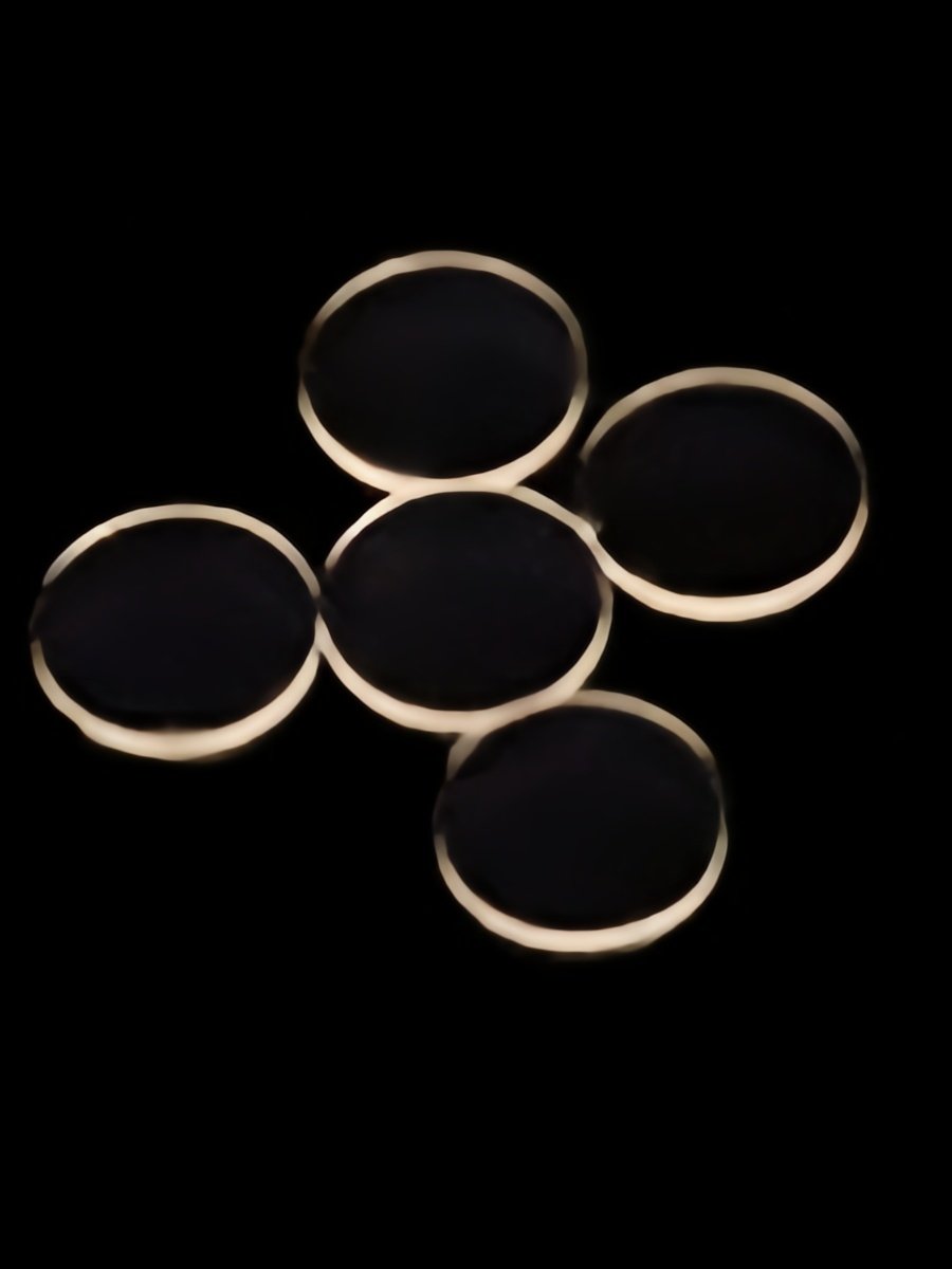 Diameter 10 mm x 0.5 mm CdWO4 Scintillation Crystal, Double Sides Polished