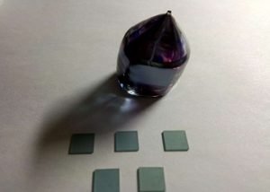 Neodymium doped Gadolinium Vanadate(Nd: YVO4) has become popular host crystal for diode pumping among the current commercial laser crystals because of its high gain, low threshold and high absorption coefficients at pumping wavelengths, which result from the excellent fit of the neodymium dopant in the crystal lattice. This is mainly for Nd:YVO4’s absorption and emission features surpassing Nd:YAG Pumped by laser diodes. Nd:YVO4 crystal has been incorporated with high NLO coefficient crystals (LBO, BBO or KTP) to frequency-shift the output from the near infrared to green, blue, or even UV.