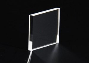 Lithium Fluoride(LiF) is used for windows, lenses and prisms in the Vacuum UV, UV, visible and infrared where transmission in the range 0.104µm to 7µm is desired. Transmission is about 40% at 121nm. LiF is attacked by atmospheric moisture at 400C, and softens at 600C. LiF is sensitive to thermal shock. Irradiation produces color centers. The material can be cleaved along (100) and less commonly (110). Although the optical characteristics are good the structure is not perfect and cleavage is difficult. VUV grade LiF windows are available.